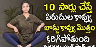 10 సార్లు 2 రోజులు తరువాత మీ పొట్ట కనిపించదు వెతుకోవడమే | Belly Fat Burning Exercises | Sahithi Yoga