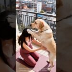 圓圓幫助我完成輔助式核心平衡練習,真棒!!#funny #狗訓練 #pets #cute #animals #couple #baby#newborn #dog #labradorlife