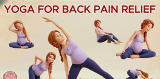 5 Min Yoga for Back Pain Relief | Pregnancy Back Stretches & Sciatica | Luna Yoga Prenatal