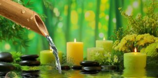 Relaxing Sleep Music + Bamboo Water Fountain 🌿 Cure Insomnia, Calm Anxiety & Stress Relief, Spa BGM