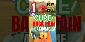 Asana to cure back pain at home 😱 #shorts #backpain