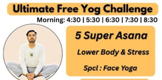 🔴 Free Live Yoga Live – Day 1 – Lower Body & Face Yoga | Morning- Subhash Yogakro Live