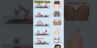 घर पर वजन घटाने के व्यायाम weight loss exercises at home#yoga #weightloss #fitnessroutine #short #40