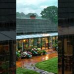 Garden Cabin in Continuous Heavy Rain | Deep Sleep Rain Ambience #rain #rainoundforsleep #rainsounds