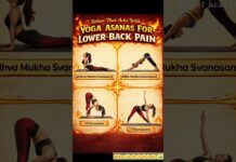 Yoga Asanas for Lower Back Pain Relief 🧘♀️ | Powerful Daily Stretch Routine #health #excercise