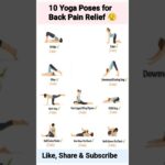10 Yoga Poses for Back Pain Relief 😄 | #shortvideo #backpainrelief