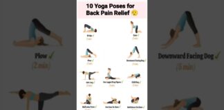 10 Yoga Poses for Back Pain Relief 😄 | #shortvideo #backpainrelief