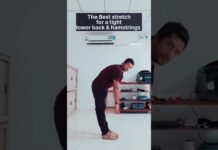Best stretch for a tight lower back & hamstrings #fitness #workout #love #gym #workout #stretching