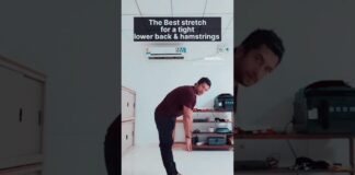 Best stretch for a tight lower back & hamstrings #fitness #workout #love #gym #workout #stretching