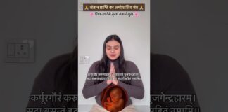 कर्पूरगौरं करुणावतारं 🙏 संतान प्राप्ति हेतु शिव स्तुति | Pregnancy Ke Liye Powerful Mantra