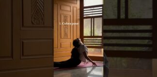 “Save this reel and practice these yoga poses every morning!”#yoga #yogaforbellyfat #yogaforbeginner