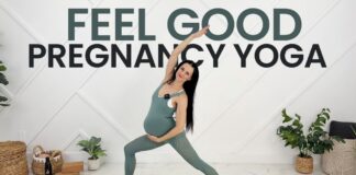 20-Min Pregnancy Yoga Flow For First, Second & Third Trimester