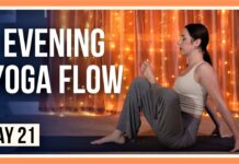 15 min Evening Yoga – Day #21 (YOGA FOR HIPS & LOWER BACK)