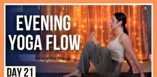 15 min Evening Yoga – Day #21 (YOGA FOR HIPS & LOWER BACK)