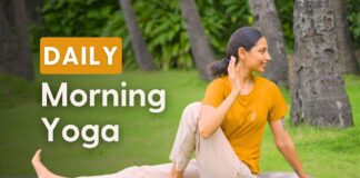 15 Minute Morning Yoga For Beginners : Full Body Stretch