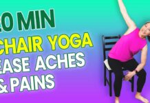 20 Min Chair Yoga To Help You Walk Better (perfect for seniors)