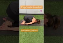 4 Yoga Poses for Stress Relief🧘♀️