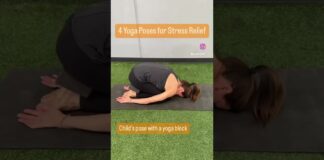 4 Yoga Poses for Stress Relief🧘♀️