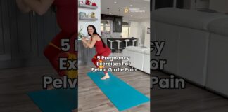 Relieve Pelvic Girdle Pain With 5 Exercises! #pregnancy