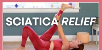 5 min Yoga for Sciatica Pain Relief (TOP 5 POSES)