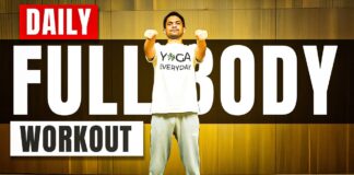 20-Minutes Daily WORKOUT ROUTINE (2)- Exercises, Stretching & Pranayama | Saurabh Bothra Yoga