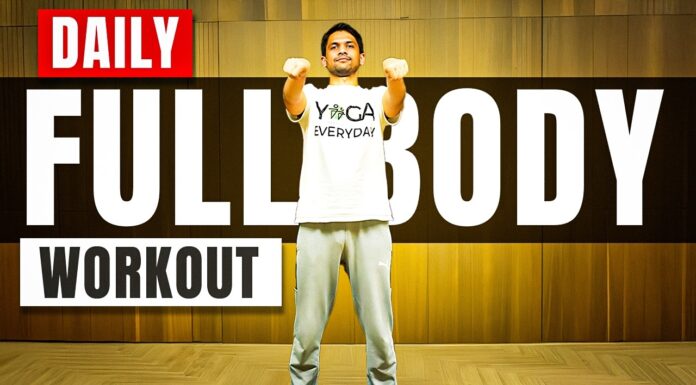 20-Minutes Daily WORKOUT ROUTINE (2)- Exercises, Stretching & Pranayama | Saurabh Bothra Yoga