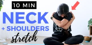 10 min Yoga for Neck Pain & Upper Back Knots