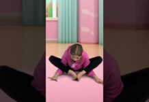 ❌IF You Can’t Go All the Way, it’s Ok! #kidsyoga #kidsworkout #barbiekids