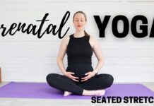 SEATED PREGNANCY YOGA STRETCHES | Calming Prenatal Seated Stretches | Pregnancy Yoga.