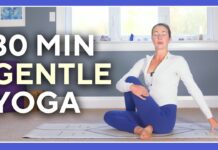 30 min Gentle Yoga (Safe, Soothing Stretches) – LOWER BACK & HIPS RELIEF