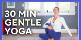 30 min Gentle Yoga (Safe, Soothing Stretches) – LOWER BACK & HIPS RELIEF