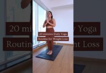 Yoga for Weight Loss – 20mins Yoga Routine if your aim is weight loss #yogaforweightloss