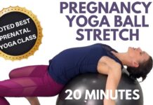 Pregnancy Yoga Ball Stretches