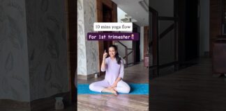 1st trimester yoga during pregnancyЁЯд░ЁЯП╝ #prenatalyoga #pregnancy #pregnancyexercise #pregnancytips