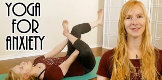 Stretch Away Anxiety with Katrina ♥ Deep Relaxation, Sleep, Stress Relief, Beginners Yoga
