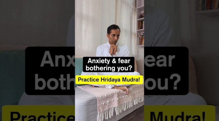 Stop Anxiety and fear today! Do this! #yoga #mudra #prana #meditation #ancient #health #emotional