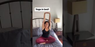 How To Do Prenatal and Postnatal Yoga in Bed #pregnancy #postpartum