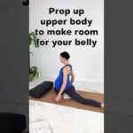 Pregnancy Yoga Modification For Pigeon Pose! #shorts #pregnancyyoga