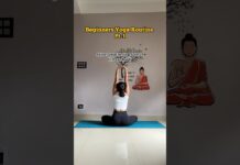 Beginner yoga routine pt-1🧘🏻♀️ #yoga #yogapractice #yogainspiration #shortsfeed #shorts #youtube