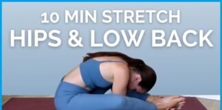 10 minute Yoga for HIPS & LOWER BACK – Relieve & Relax