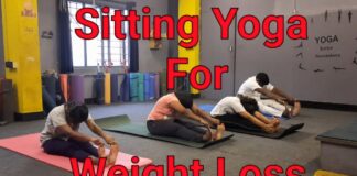 Sitting Yoga For Weight Loss || Sitting Yoga For Belly Fat And Thighs Fat
