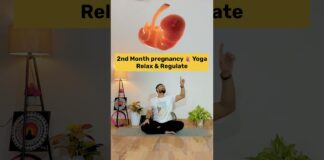 2nd Month Pregnancy Yoga 🤰 | Relax, Balance & Breathe Easy! #prenatalyoga #womenshealth