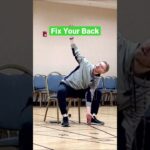 Low Back Pain Chair Yoga Exercise (beginners) #shorts