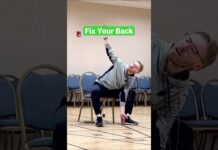 Low Back Pain Chair Yoga Exercise (beginners) #shorts