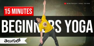 15 Minutes Yoga for Beginners | తెలుగులో | Simple Home Practice #beginneryoga #teluguyoga