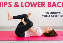 10 min Yoga Stretch For HIPS & LOWER BACK | Release tension and tightness | Yoga without mat