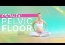 Prenatal Yoga: Easy Pelvic Floor Strengthening Exercise (25-min) Pregnancy Kegels Routine