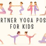 Partner Yoga Poses For Kids. Yoga for children with friends.