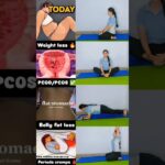 Simple exercises for healthy & Fit body #pcod #bellyfat #weightloss #periods #healthylife #yoga