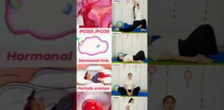 Say goodbye to PCOD , PCOS & Period Cramps | Do these 4 exercises daily for natural relief #viral